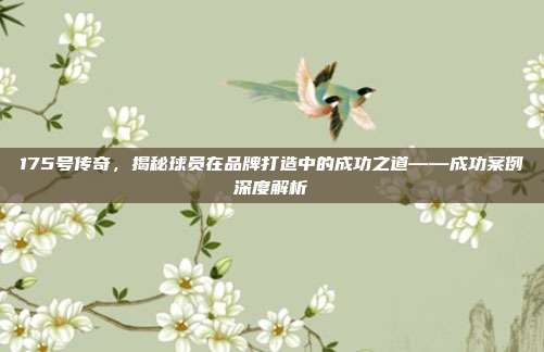 175号传奇，揭秘球员在品牌打造中的成功之道——成功案例深度解析